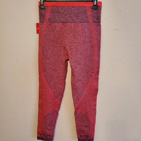 SPANX Space dye Coral Punch Seamless Sculp Leggings Size M/10 - Picture 2 of 11